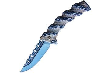 Image of S-TEC Chain Linerlock A/O Blue