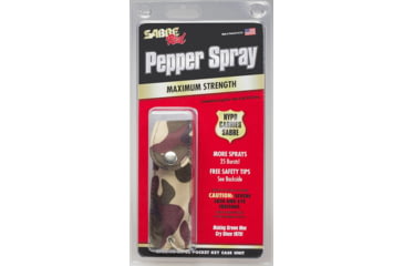 Image of Sabre .54 oz Pocket Key Case w/ Key Ring, GREEN CAMO SPKC-14-GC-US