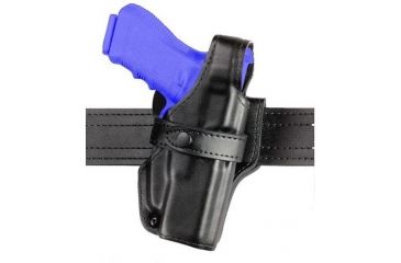 Image of Safariland 070 Duty Holster, SSIII Mid-Ride, Level III Retention - Hi Gloss Black, Left Hand 070-76-92