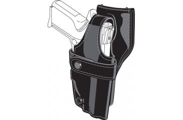 Image of Safariland 0705 Duty Holster, SSIII Low-Ride, Level III Retention - Basket Black, Left Hand 0705-210-182