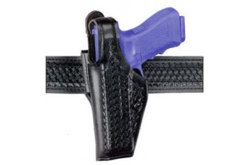 Image of Safariland 200 &quot;Top Gun&quot; Mid-Ride, Level I Retention Holster - Basket Black, Left Hand 200-20-182