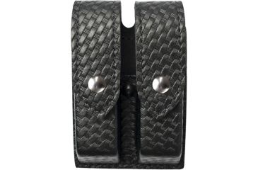Image of Safariland 277 Quad Magazine Pouch, Coonan 5in., STX Baset Weave Black W/ Hidden Snap 277-1053-48HS