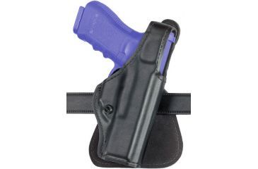 Image of Safariland 518 Paddle Holster - Hi Gloss Black, Right Hand