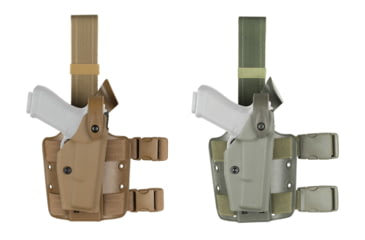 Image of Safariland 6004 SLS Tactical Holster for H&amp;K, Coyote Brown, OD Green