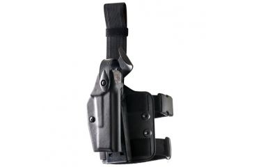 Image of Safariland 6004 SLS Tactical Holster - Tactical Black, Left Hand 6004-193-122