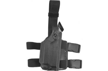 Image of Safariland 6004 SLS Tactical Leg Holster, Black, Right Hand - Sig P220R DAK w/ Hammer &amp; Light - 6004-27721-121