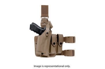 Image of Safariland 6005 SLS Tactical Holster w/Quick Rlease,Sig 220/226,Coyote Brown,Right Hand 6005-77-761