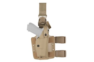Image of Safariland 6005 SLS Tactical Holster w/Quick Release, Sig SauerP320 9/40, Full Size, STX Flat Dark Earth, Right Hand, 6005-450-551