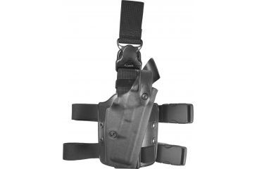 Image of Safariland 6005 SLS Tactical Holster w/ Quick Release Leg Harness - STX Tactical Blk RH 6005-261-121