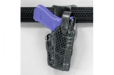 Image of Safariland 6075 Raptor Level IV, Low-Ride UBL Holster - STX Plain Black, Right Hand 6075-383-411