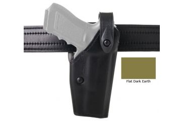 Image of Safariland 6230 SLS Mid-Ride Military Holster, Sig Sauer P220, P226 w/ITI Mount ITI M3X/M6X 4.41in., Plain Black, Right Hand, 6230-7712-411