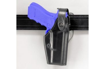 Image of Safariland 6280 Level II Retention, Mid-Ride Holster - Hi Gloss Black, Left Hand 6280-3837-92