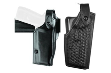Image of Safariland 6280 Level II Retention, Mid-Ride Holster - STX Basket Weave, Right Hand 6280-74-481, Basket Weave, Black
