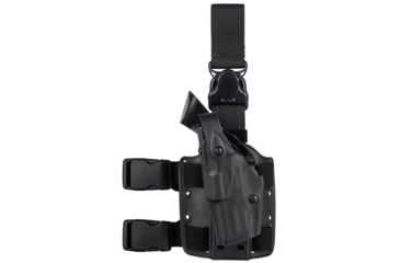 Image of Safariland 6305 ALS/SLS Tactical Holster w/Quick Release, S&amp;W M&amp;P 9mm, .40 4.25in., STX Tactical, Black, Left Hand, 6305-219-132