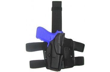 Image of Safariland 6354 ALS Tactical Thigh Holster - STX Tactical Black, Right Hand 6354-149-131