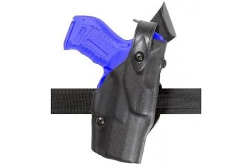 Image of Safariland 6361 ALS Belt Slide Holster w/ SLS - Plain Black, Left Hand 6361-683-62