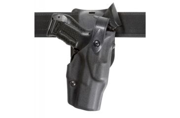 Image of Safariland 6365 ALS/SLS Low-Ride 1.5in. Drop, LVL3 Retention, S&amp;W M&amp;P 9L 5in. W/O Thumb Safety W/ Sf X200/X300, STX Tactical, Black, RH 6365-8192-131