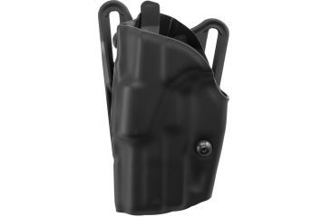 Image of Safariland 6377 ALS Belt Loop 1in Drop Holster - STX Plain Black, Left Hand