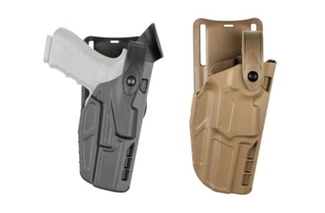 Image of Safariland 7362 7TS ALS/SLS Hi-Ride UBL, Level III Retention Duty Holster, Black, Flat Dark Earth, Plain Black