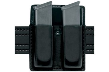 Image of Safariland 75 Double Mag Pouch Without Flaps - Plain Cordovan, Ambidextrous
