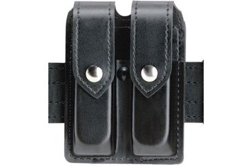 Image of Safariland 77 Double Handgun Magazine Pouch - Hi Gloss Black, Ambidextrous 77-283-9HS
