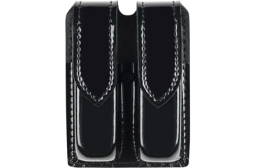 Image of Safariland 77 Double Handgun Magazine Pouch - Hi Gloss Black, Ambidextrous 77-83-9HS