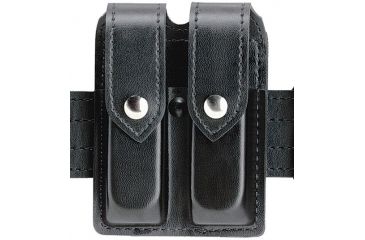 Image of Safariland 77 Double Handgun Magazine Pouch - STX Plain Black, Ambidextrous