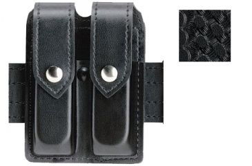 Image of Safariland 77 Double Handgun Magazine Pouch - Basketweave 77-83-4PBL