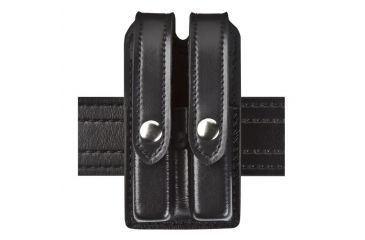 Image of Safariland 78 Slim Double Mag Pouch, 1911 Government Style, STX Plain Black W/ Black Plastic Snap 78-53-41PBL