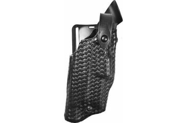Image of Safariland 6360 ALS/SLS Mid-Ride Level-III Retention, S&amp;W M&amp;P 45 w/Safety, Basket Weave Black, Right Hand, 6360-519-81