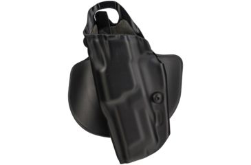 Image of Safariland ALS Paddle Holster, Left Hand, STX Plain Black 1.5in. Belt Slots w/Cut Outs for 1.75in., 2in. and 2.25in. Belt Slops with 1in. Drop 6378-519-412-DM