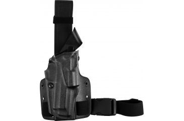 Image of Safariland 6354 ALS Thigh Holster w/Single Strap &amp; Shroud, STX Tac Black - Beretta 92/96 