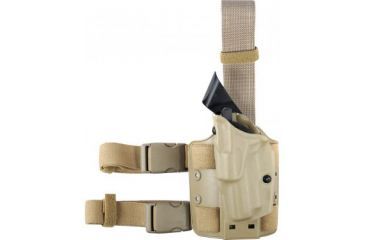 Image of Safariland 6354 ALS Thigh Holster, STX FDE Brown, Left Hand - Kimber 1911, Springfield 1911 &amp; Similar - 560-552 