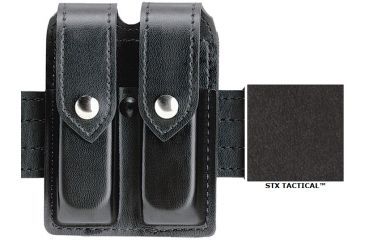 Image of Safariland Double Mag Pouch w/Flap STX Black Colt 1911 78-53-13PBL