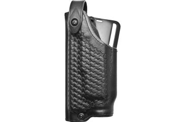 Image of Safariland 6280 SLS Level II Retention Mid-Ride Duty Holster, SA XD-M 4.5in 9mm/.45 ACP/.40 S&amp;W, X300U, Left, Basketweave, Black, 6280-14921-82-S