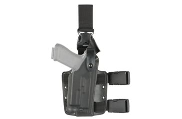Image of Safariland Model 6005 Sls Tactical Holster With Quick-release Leg Strap For Sig Sauer P320 9 W/ Light, Black, 6005-4502-121