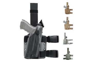 Image of Safariland Model 6304 ALS/SLS Drop-Leg Glock Holster, Black, Coyote Brown, Flat Dark Earth, Foliage Green, OD Green