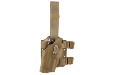 Image of Safariland Model 6354 ALS Tactical Thigh Holster, Glock 17 Gen 5, SureFire X300U, Right, STX Tactical, Coyote Brown, 6354-8325-761