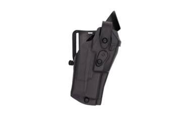 Image of Safariland Model 6360RDS ALS/SLS Mid-Ride Level-III Duty Holster w/ Right Hand, FN 509T, SureFire X300U, Right, STX Plain, Black, 1329105