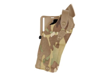Image of Safariland Model 6360RDS ALS/SLS Mid-Ride Level III Duty Holster, Glock 19/23, SureFire XVL2, Left, Cordura MultiCam, 6360RDS-28329-702