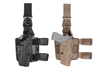 Image of Safariland Model 6385 ALS OMV Tactical Holster With Quick Release Strap, Right Hand, Black, Flat Dark Earth, Foliage Green, OD Green