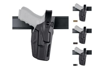 Image of Safariland Model 7280 7TS SLS Mid-Ride Level-II Duty Glock Holster, Black, Flat Dark Earth