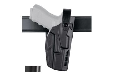 Image of Safariland Model 7280 7TS SLS Mid-Ride Level-II Duty Holster, Glock 20/21, Left Hand, STX Hi-Gloss Black, 7280-383-492