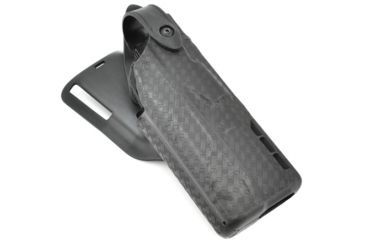 Image of Safariland Model 7365 7TS ALS Low-Ride Level-III Duty Holster, Glock 17/22/31, Left Hand, STX Basket Weave Black, 7365-83-482
