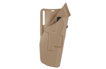 Image of Safariland 7TS ALS Low Ride Duty Holster, Right Hand, STX Plain, FDE Brown, 7395-825-551