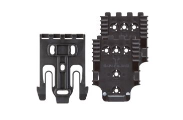 Image of Safariland Quick Locking System Kit Model 4, Locking w/ 2 Receiving Plates, Black, QUICK-KIT4-2