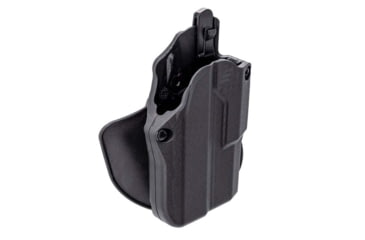 Image of Safariland Solis ALS Concealment Nylon OWB Belt Holster, Glock 43X/48MOS w/Compact Light, Paddle, Left, Black, 1334113