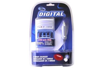 Image of Sakar 4 AA NiMh Batteries w/ Car &amp; AC Adapter Rechargeable Battery Charger Kit MO-3950