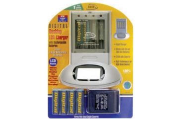 Image of Sakar Quick AA Charger w/ LCD Display Rechargeable Battery Charger Kit CH-4600