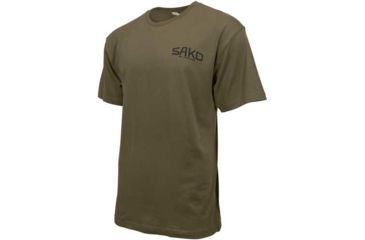 Image of Sako T-shirt W/old Skool Logo Medium Army Green